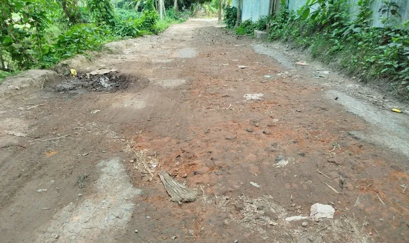 বরিশালে সড়কের বেহাল দশা, দুর্ভোগে পাঁচ গ্রামের মানুষ